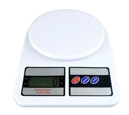 Balança Digital de Precisão para Cozinha 10kg - Ideal para Nutrição e Dieta