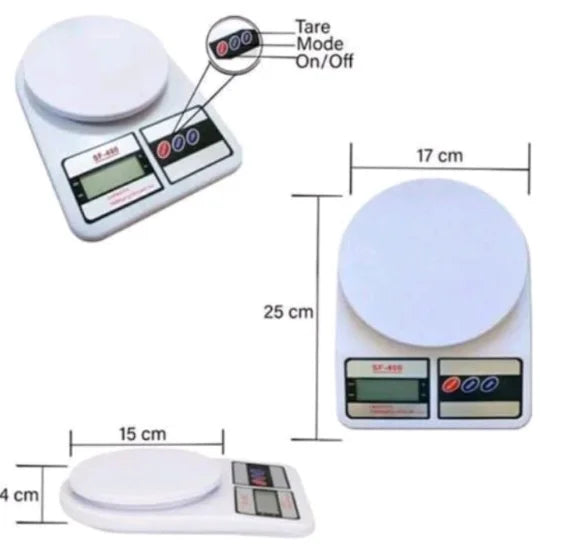 Balança Digital de Precisão para Cozinha 10kg - Ideal para Nutrição e Dieta