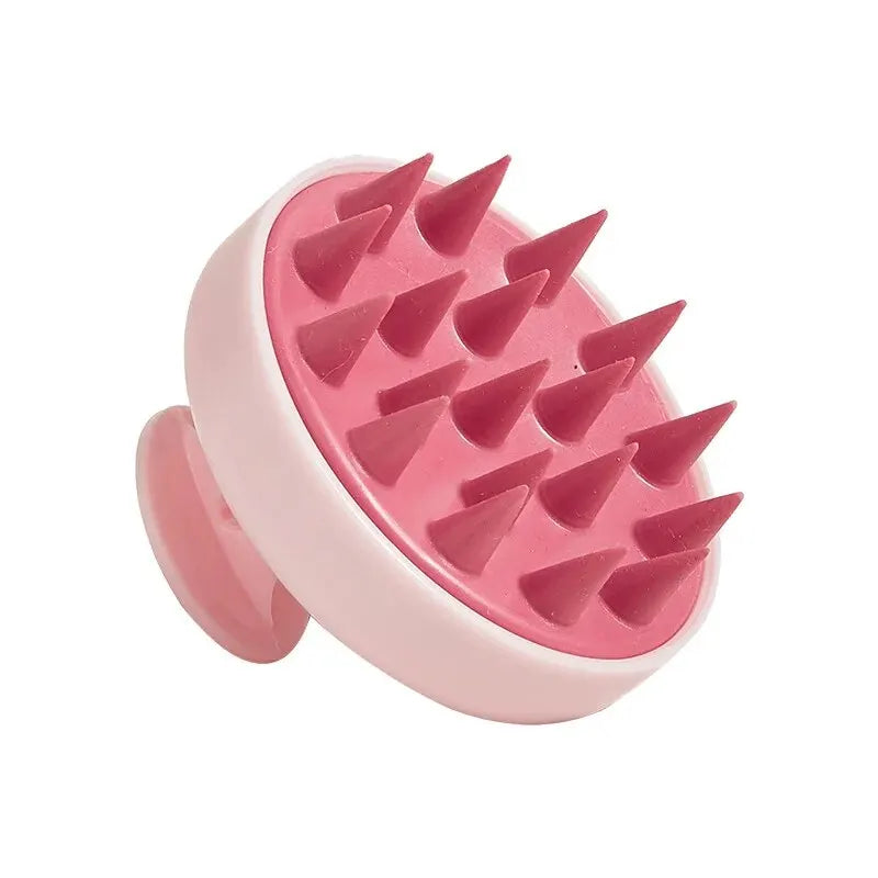 Escova de Silicone para Massagem Capilar e Lavagem de Cabelos