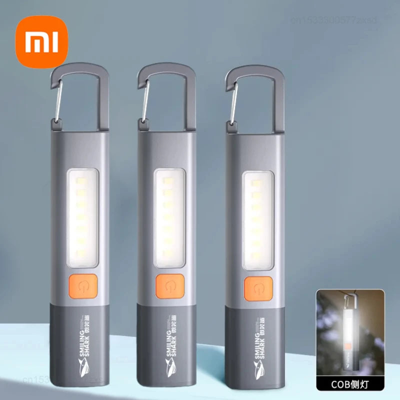 Lanterna LED Xiaomi Recarregável USB - Zoom, Gancho e Longo Alcance