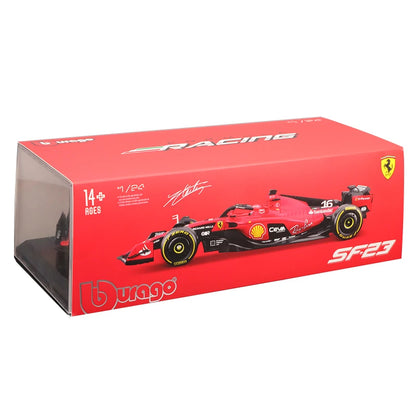 Miniatura Ferrari SF23 2023 F1 1:24 -  Pilotos Leclerc e Sainz